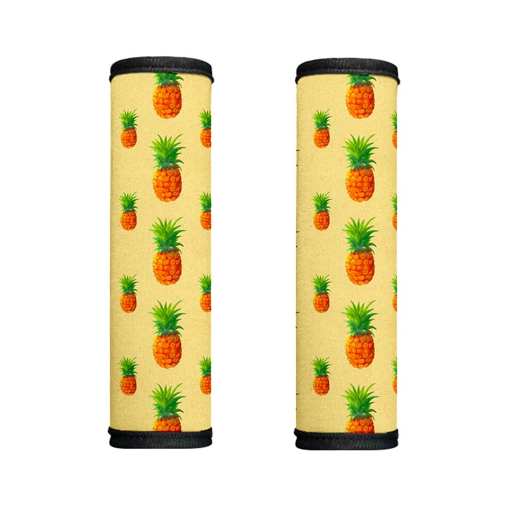 Beige Watercolor Pineapple Pattern Print Handle Covers