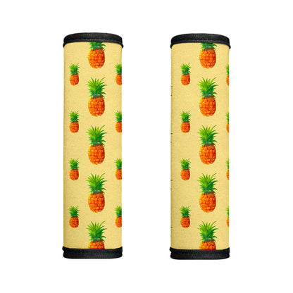 Beige Watercolor Pineapple Pattern Print Handle Covers