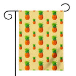 Beige Watercolor Pineapple Pattern Print House Flag