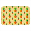 Beige Watercolor Pineapple Pattern Print Indoor Door Mat