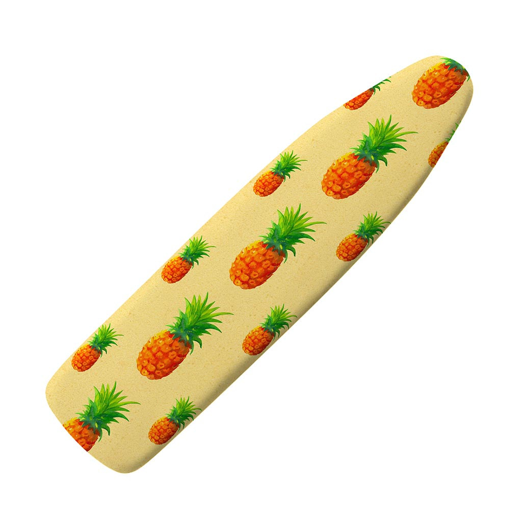 Beige Watercolor Pineapple Pattern Print Ironing Board Cover