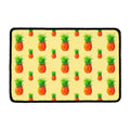 Beige Watercolor Pineapple Pattern Print Kitchen Mat