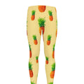 Beige Watercolor Pineapple Pattern Print Men's Leggings