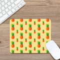 Beige Watercolor Pineapple Pattern Print Mouse Pad