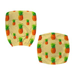 Beige Watercolor Pineapple Pattern Print Office Chair Cover