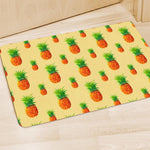 Beige Watercolor Pineapple Pattern Print Polyester Doormat