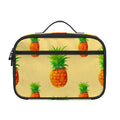 Beige Watercolor Pineapple Pattern Print Portable Lunch Bag