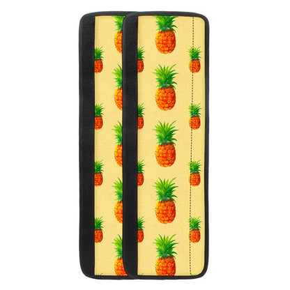 Beige Watercolor Pineapple Pattern Print Refrigerator Handle Covers