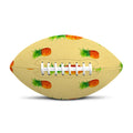 Beige Watercolor Pineapple Pattern Print Rugby Ball