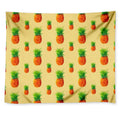 Beige Watercolor Pineapple Pattern Print Tapestry
