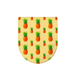 Beige Watercolor Pineapple Pattern Print Toilet Lid Cover