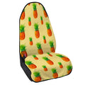 Beige Watercolor Pineapple Pattern Print Waterproof Car Seat Cover