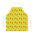 Beige Watercolor Sunflower Pattern Print Adjustable Apron
