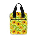 Beige Watercolor Sunflower Pattern Print Bible Tote Bag