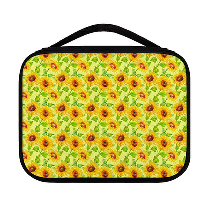 Beige Watercolor Sunflower Pattern Print Classic Bible Case