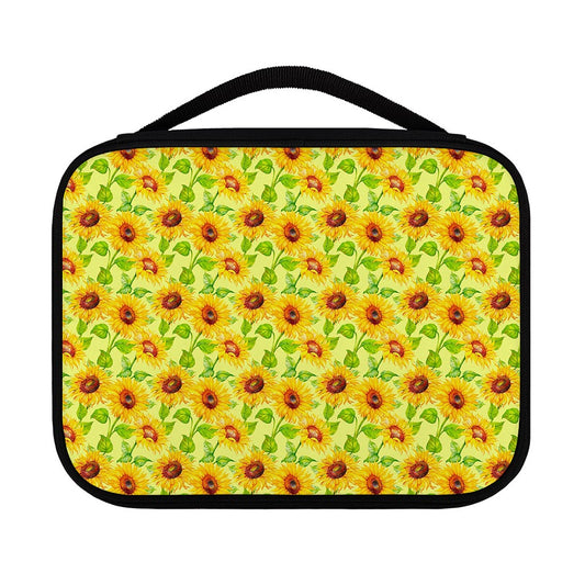 Beige Watercolor Sunflower Pattern Print Classic Bible Case
