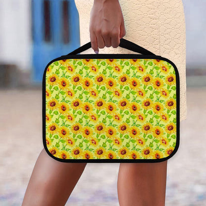 Beige Watercolor Sunflower Pattern Print Classic Bible Case