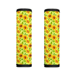 Beige Watercolor Sunflower Pattern Print Handle Covers
