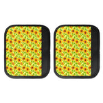 Beige Watercolor Sunflower Pattern Print Handle Covers