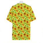 Beige Watercolor Sunflower Pattern Print Hawaiian Shirt