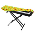 Beige Watercolor Sunflower Pattern Print Piano Keyboard Cover
