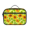 Beige Watercolor Sunflower Pattern Print Portable Lunch Bag