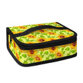 Beige Watercolor Sunflower Pattern Print Small Lunch Bag