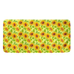 Beige Watercolor Sunflower Pattern Print Towel