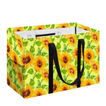 Beige Watercolor Sunflower Pattern Print Utility Tote Bag