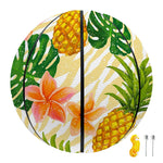 Beige Zebra Pineapple Pattern Print Basketball