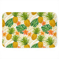Beige Zebra Pineapple Pattern Print Indoor Door Mat