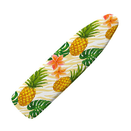 Beige Zebra Pineapple Pattern Print Ironing Board Cover