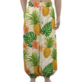 Beige Zebra Pineapple Pattern Print Lantern Pants