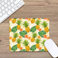 Beige Zebra Pineapple Pattern Print Mouse Pad