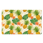 Beige Zebra Pineapple Pattern Print Polyester Doormat