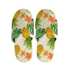 Beige Zebra Pineapple Pattern Print Slippers