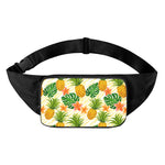 Beige Zebra Pineapple Pattern Print Waist Bag