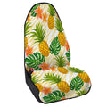 Beige Zebra Pineapple Pattern Print Waterproof Car Seat Cover