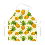Beige Zig Zag Pineapple Pattern Print Adjustable Apron