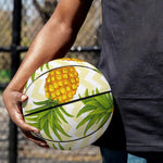 Beige Zig Zag Pineapple Pattern Print Basketball