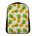 Beige Zig Zag Pineapple Pattern Print Casual Backpack