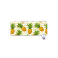 Beige Zig Zag Pineapple Pattern Print Extended Mouse Pad