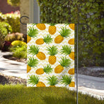 Beige Zig Zag Pineapple Pattern Print House Flag