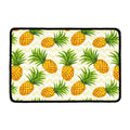 Beige Zig Zag Pineapple Pattern Print Kitchen Mat