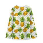 Beige Zig Zag Pineapple Pattern Print Long Sleeve Short Coat