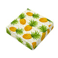 Beige Zig Zag Pineapple Pattern Print Outdoor Seat Cushion Cover