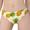 Beige Zig Zag Pineapple Pattern Print Women's Panties