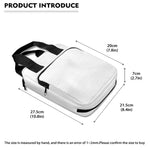 Black And White Dachshund Pattern Print Bible Tote Bag