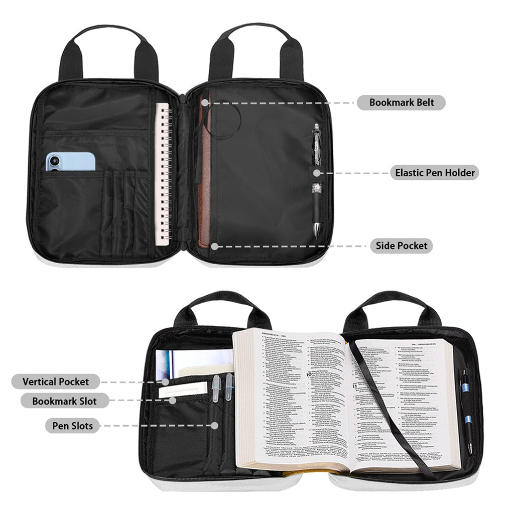 Red And Beige Southwestern Pattern Print Bible Tote Bag