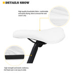 Grey Marble Stone Print Bicycle Seat Cover